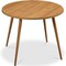 Best Choice Products Round Mid-Century Modern 35.5in Dining Table, Dinette for Home or Kitchen w/Wood Finish Steel Legs​